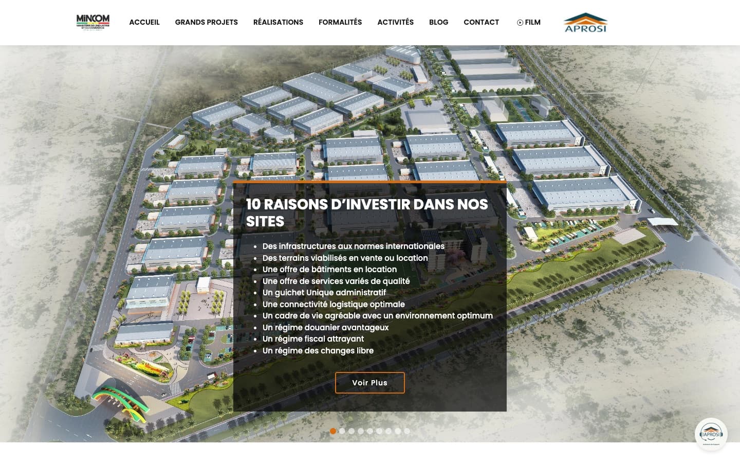 Site institutionnel — APROSI