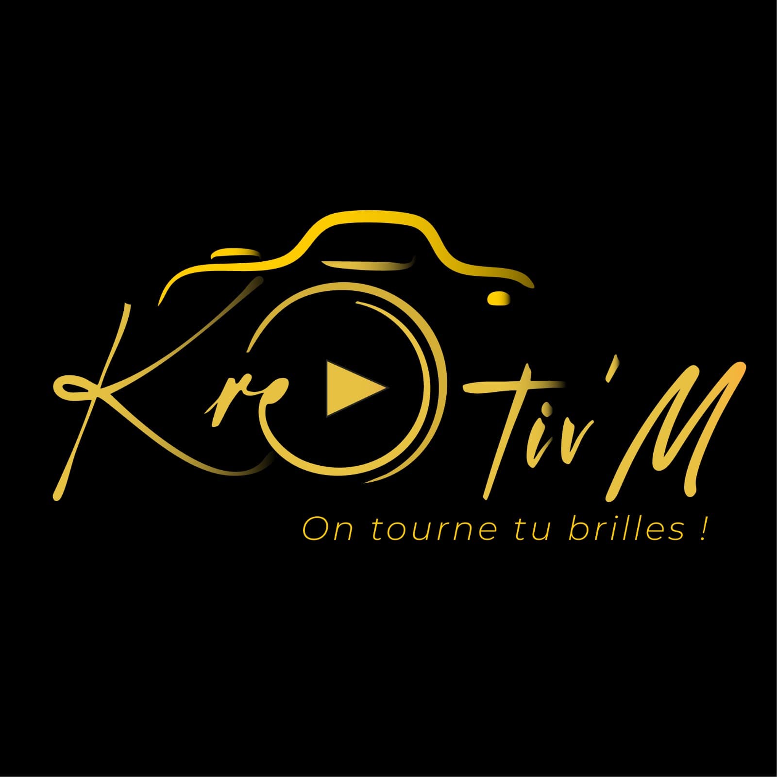 Logo Kre'Tiv'M — « On tourne tu brilles ! »
