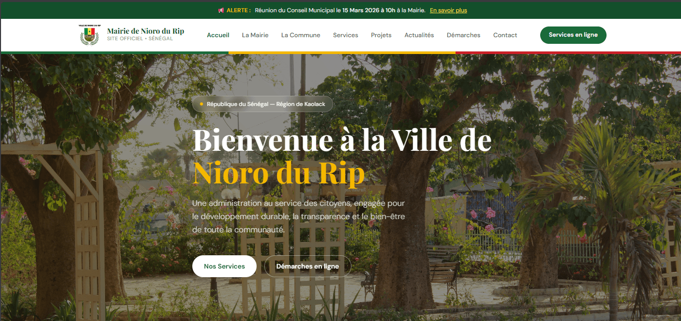 Plateformes municipales — Mairie de Nioro du Rip — visuel 2